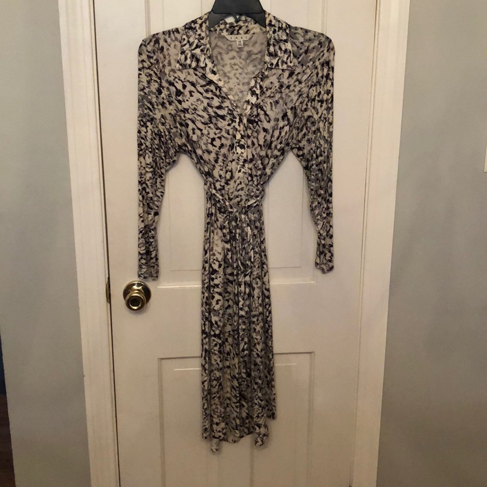 Button down dress with belt
